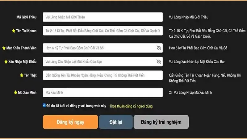 Hướng dẫn đăng ký 85WIN nhanh gọn trong 4 bước